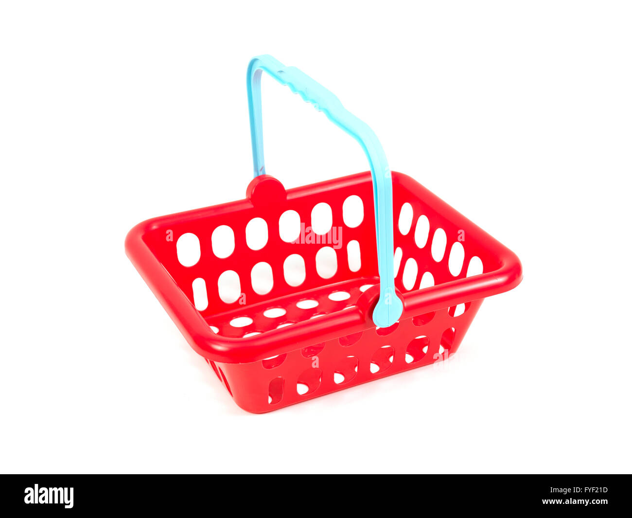 A shopping basket isolated against a white background Stock Photo Alamy