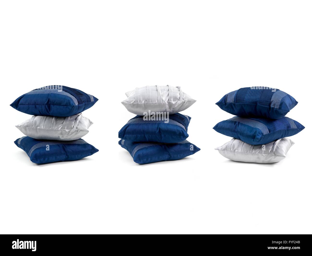 Couch cushions isolated against a white background Stock Photo