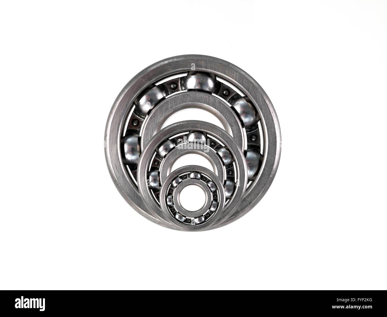 A bearing isolated against a white background Stock Photo