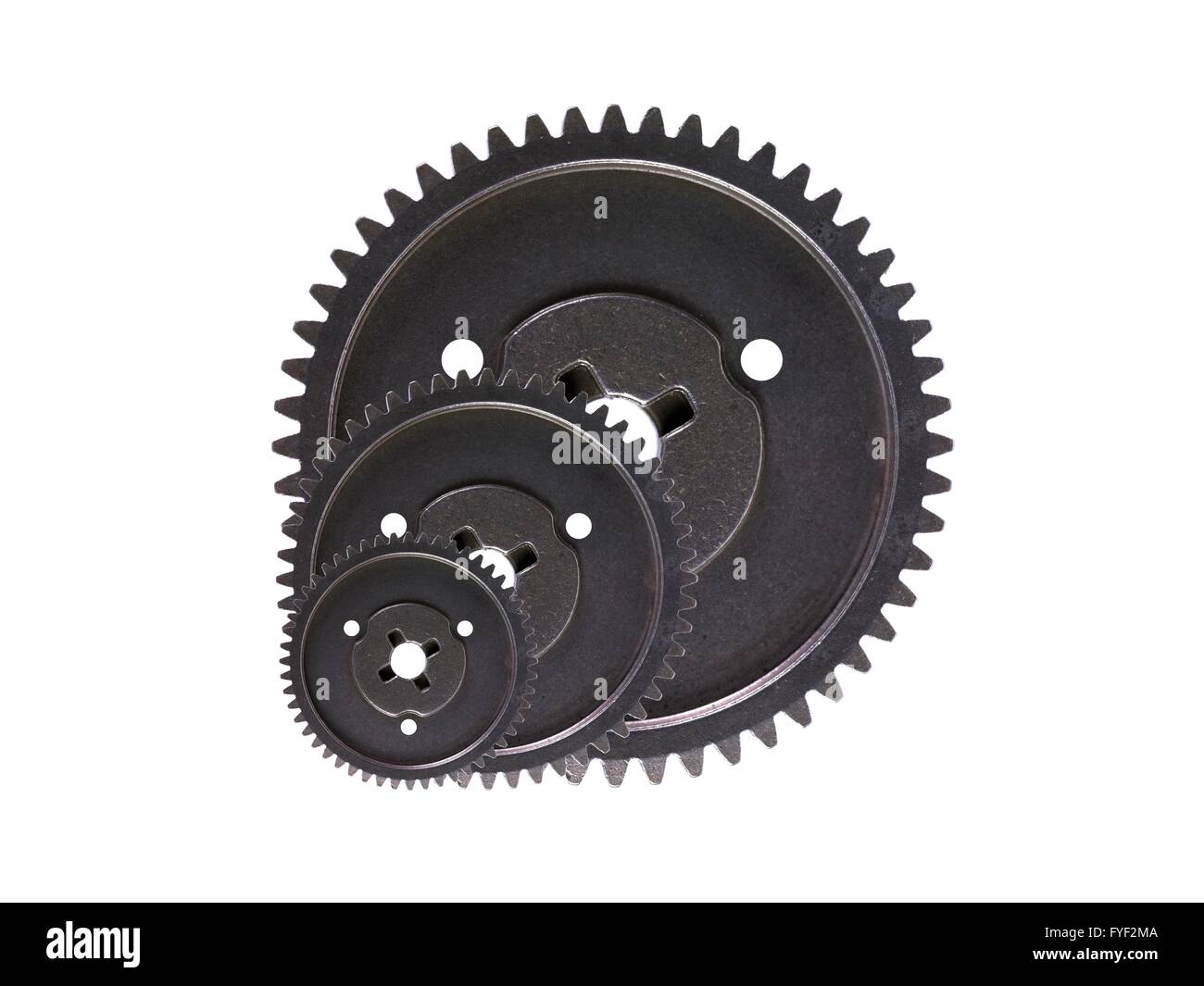 Colored vector illustrations of gears isolated on white Stock Photo - Alamy