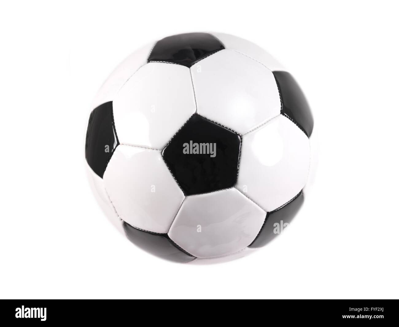Soccer balls isolated against a white background Stock Photo - Alamy