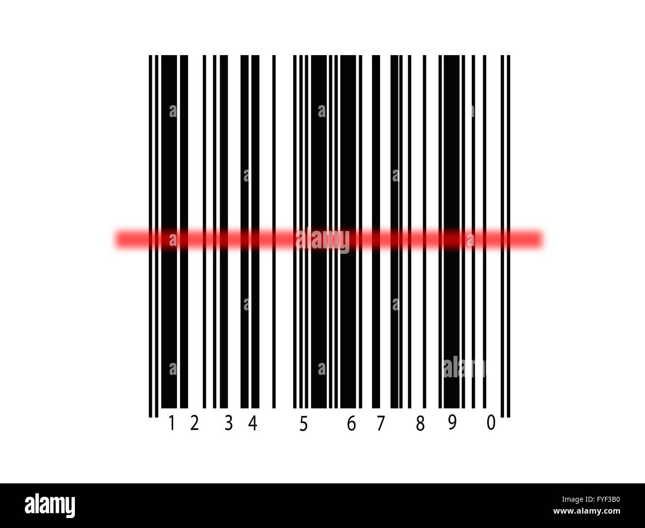 A barcode isolated against a white background Stock Photo Alamy
