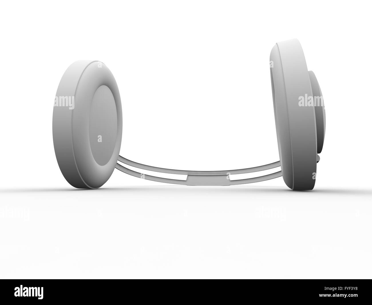 3d headphones on sound Black and White Stock Photos & Images - Alamy