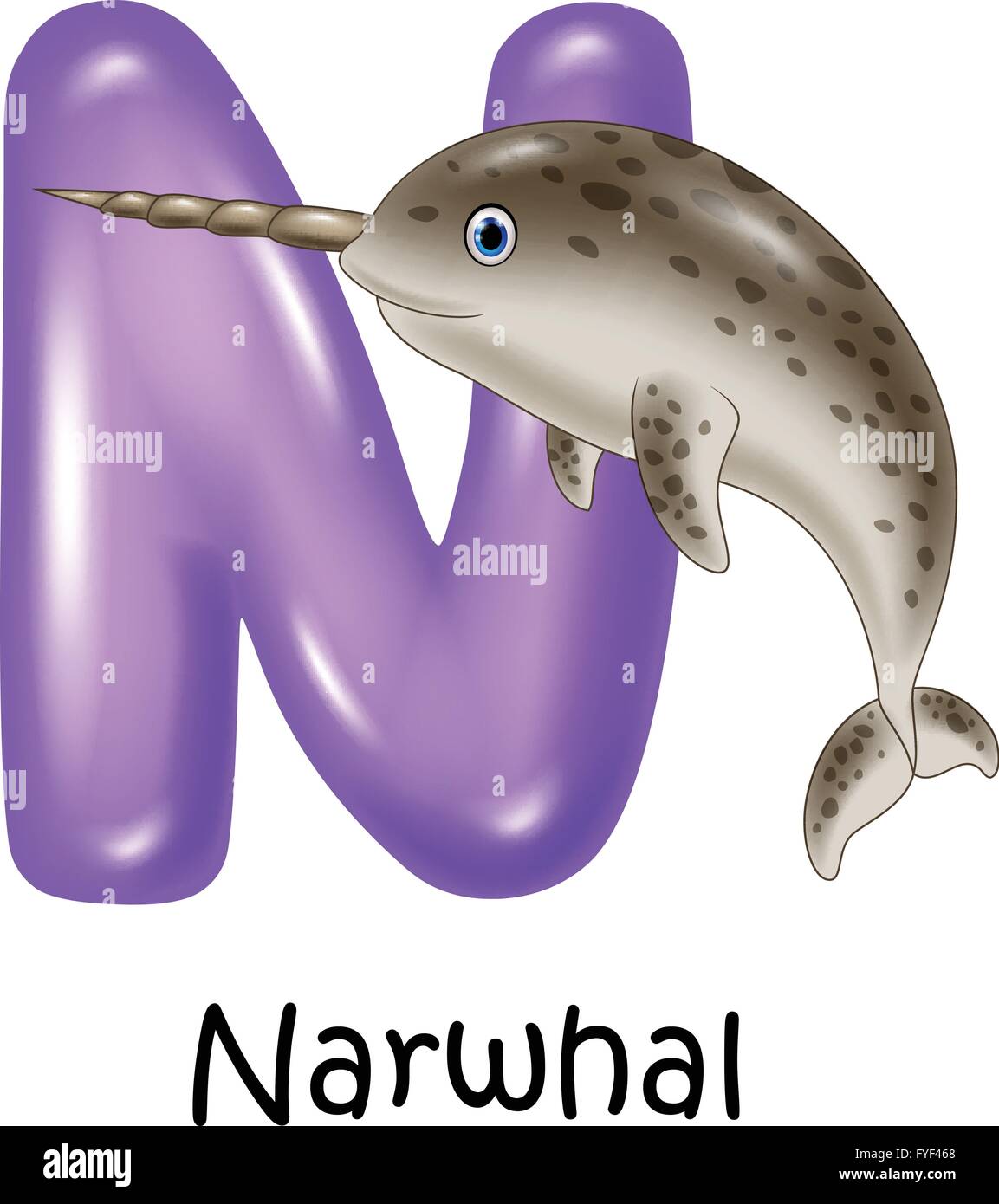 Illustration of N Letter for Narwhal Stock Vector Image & Art - Alamy Illustration of N Letter for Narwhal Stock Vector Image & Art - Alamy