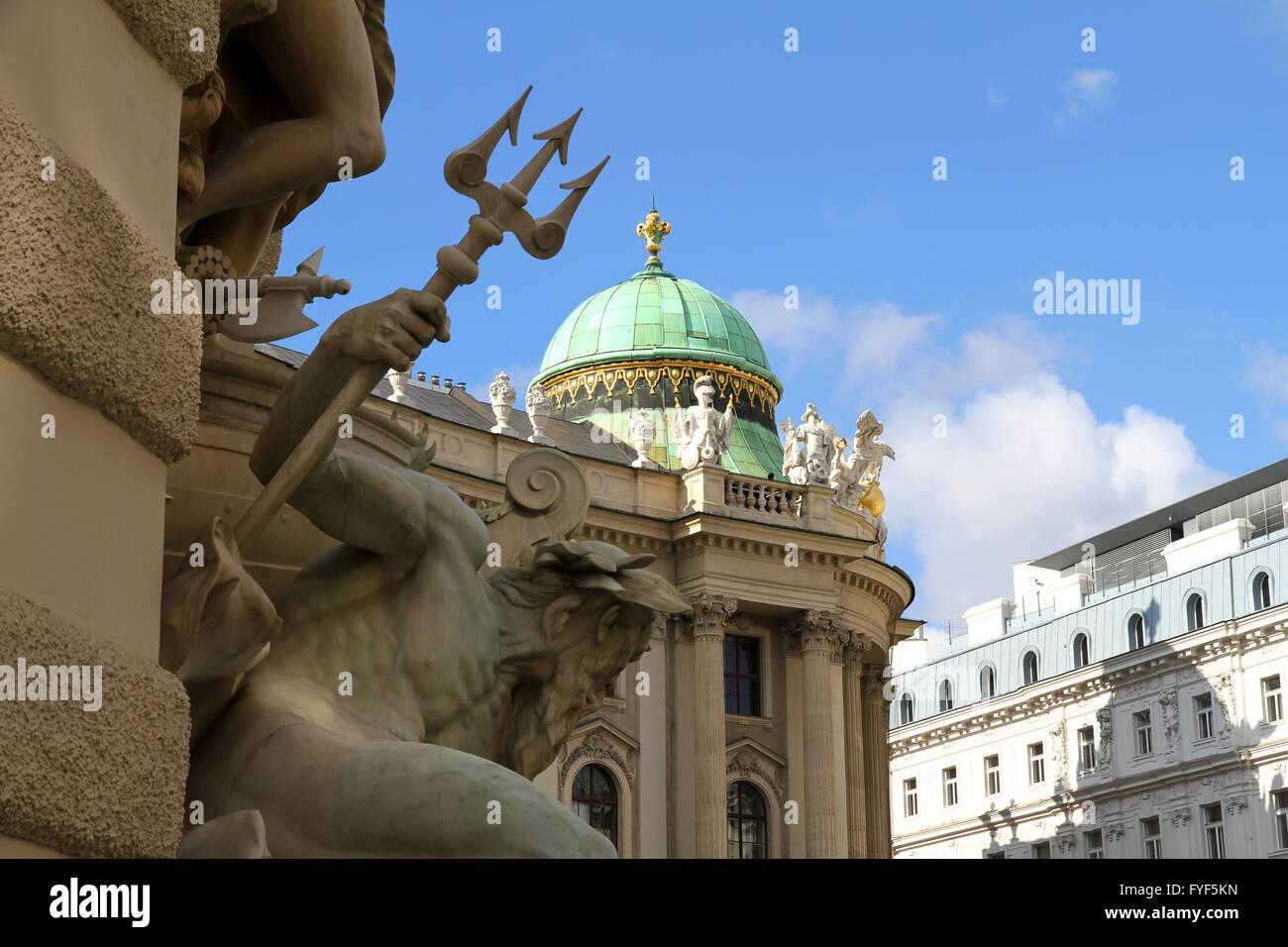 View on the Hofburg in Vienna Stock Photo