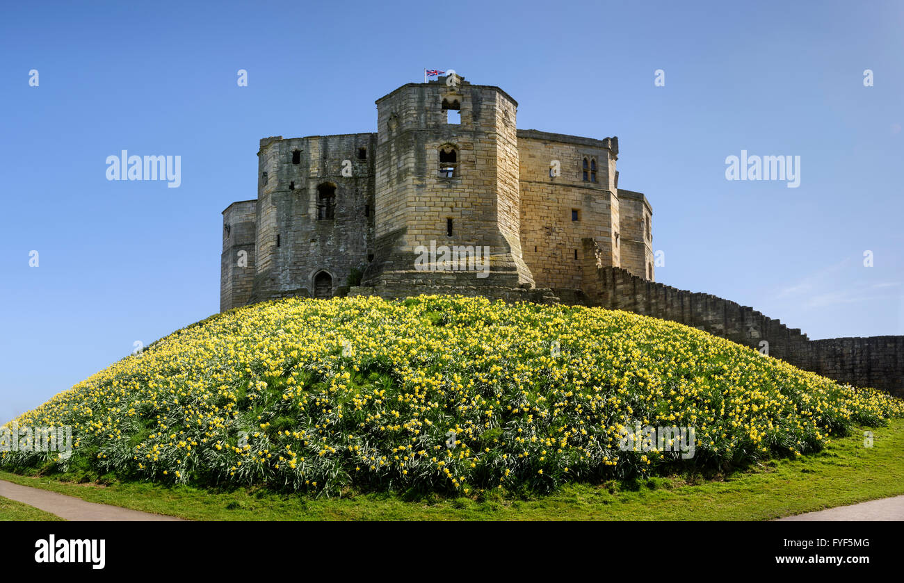 Warkworth Castle Stock Photo
