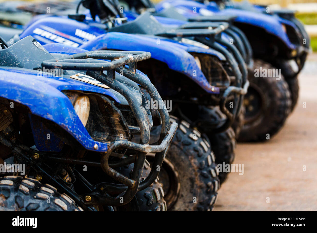 recreational quad bikes UK Stock Photo Alamy