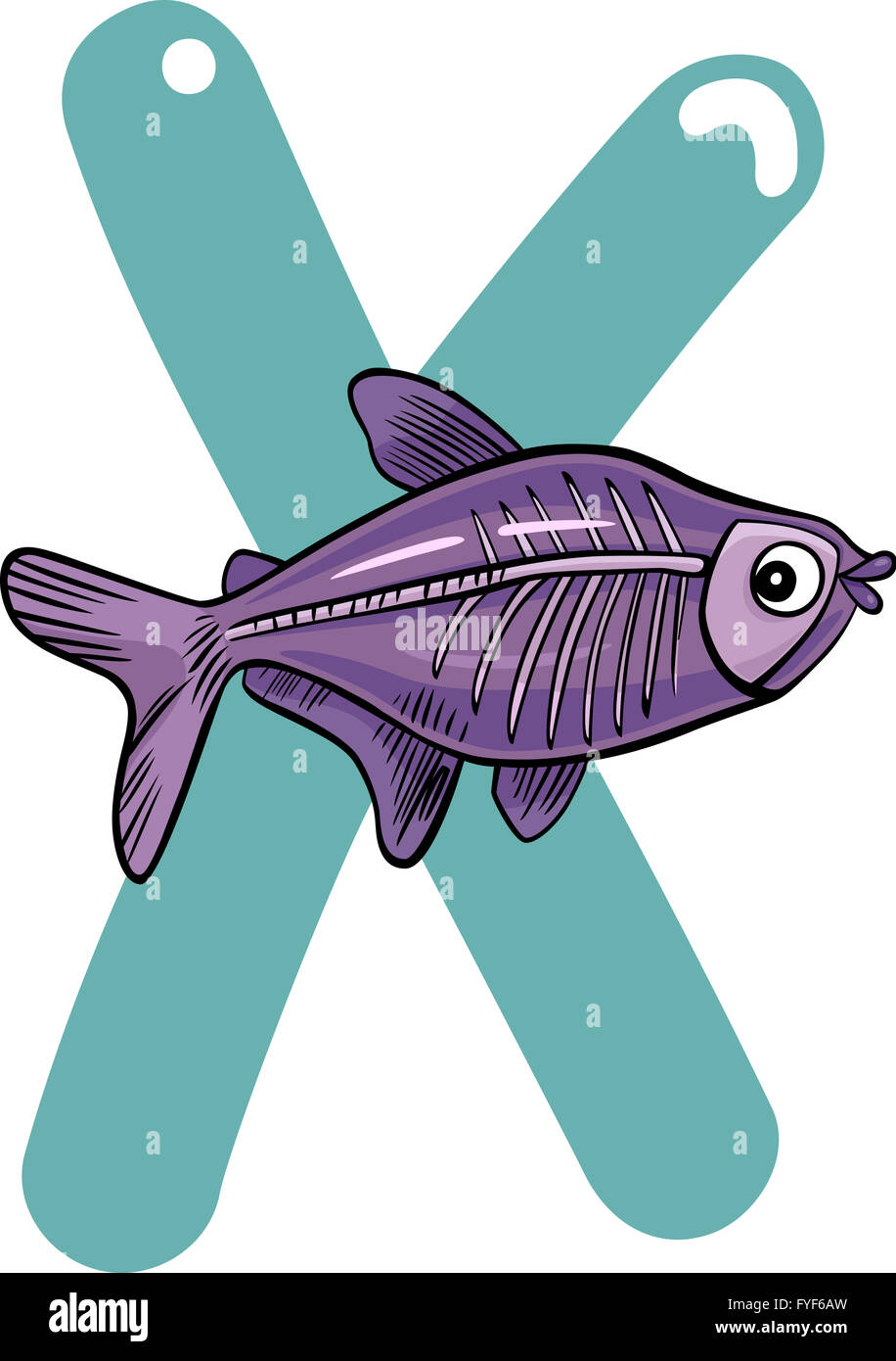 X for x-ray fish Stock Photo