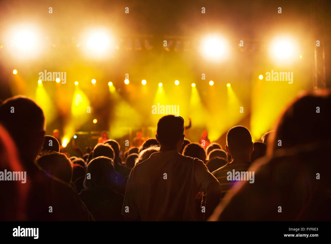 People on music concert Stock Photo