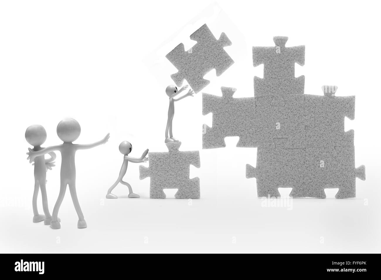 Teamwork Black and White Stock Photos & Images - Alamy