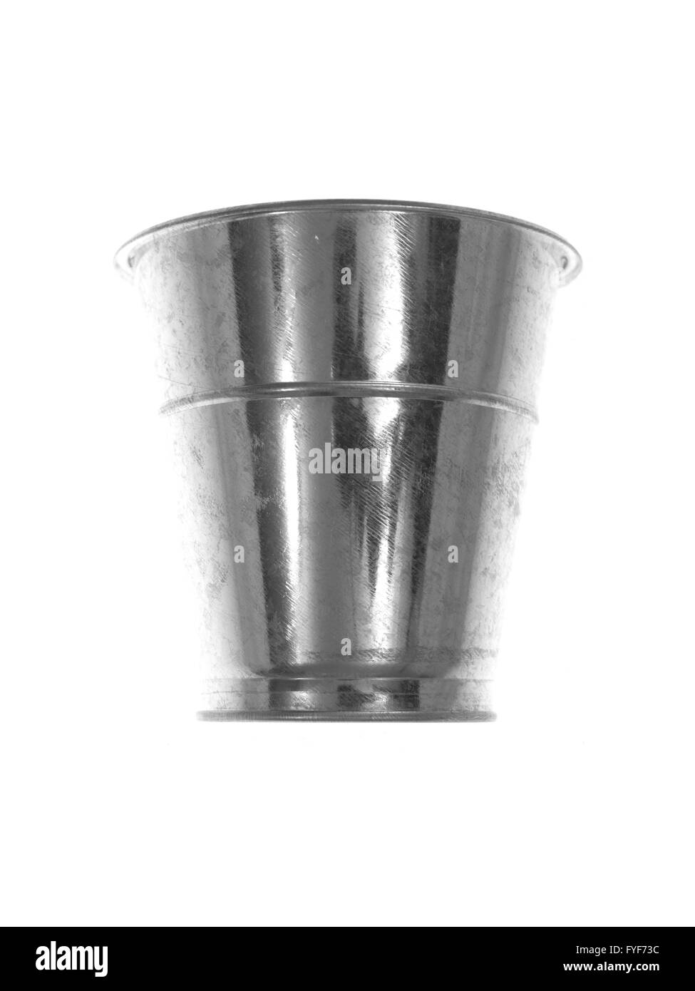 A cleaning bucket isolated against a white background Stock Photo