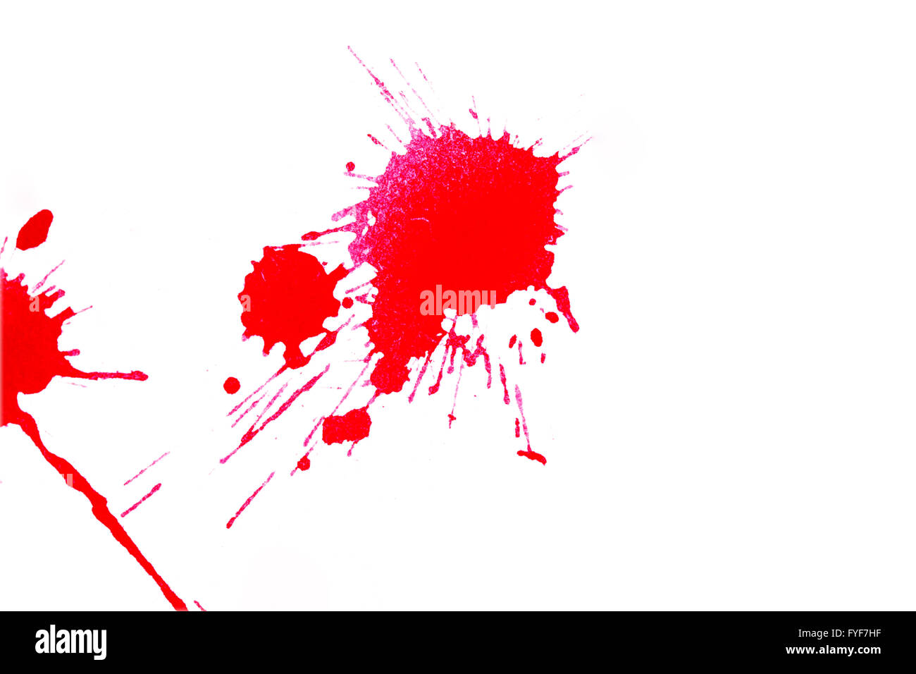 red and pink ink blot Stock Photo - Alamy