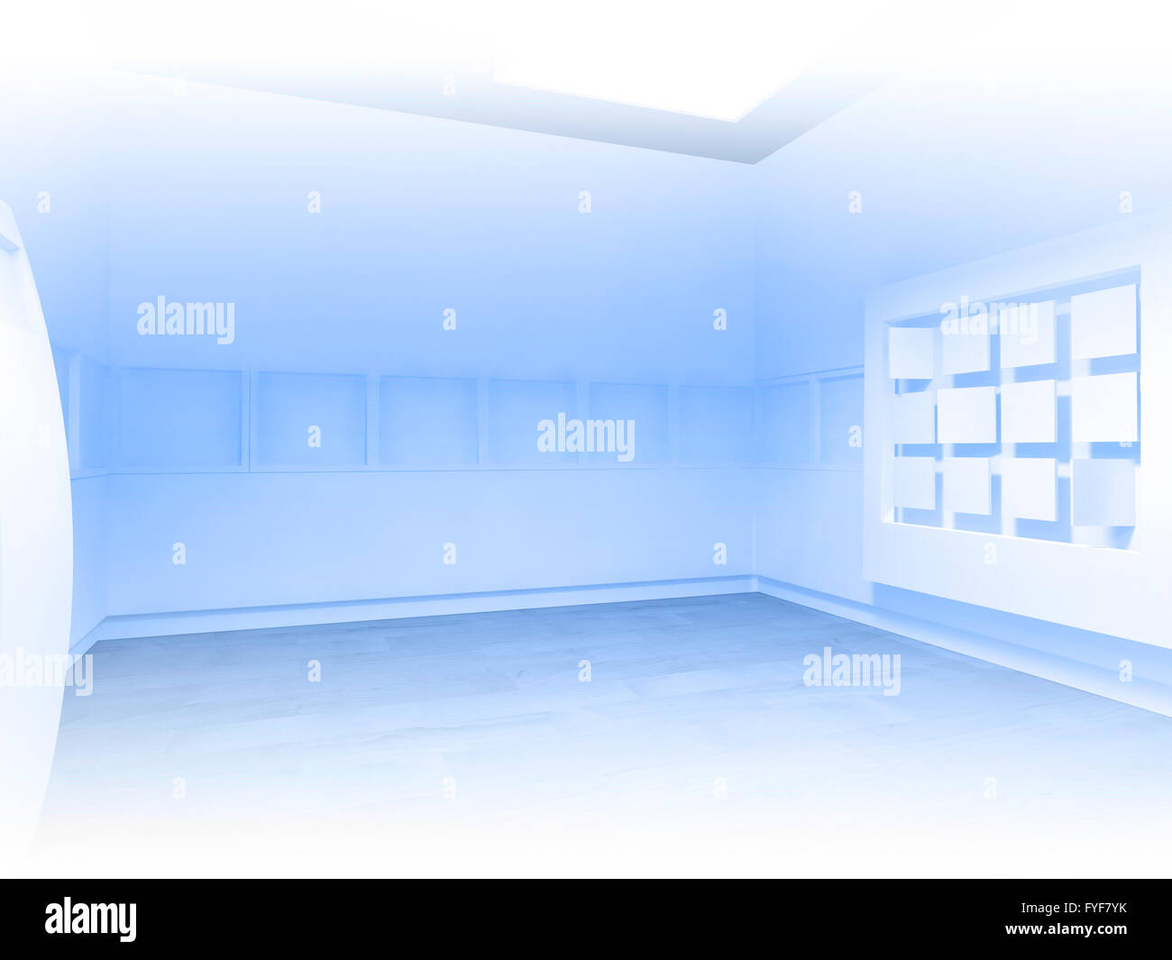 Waiting room in a hospital or clinic with empty space Stock Photo