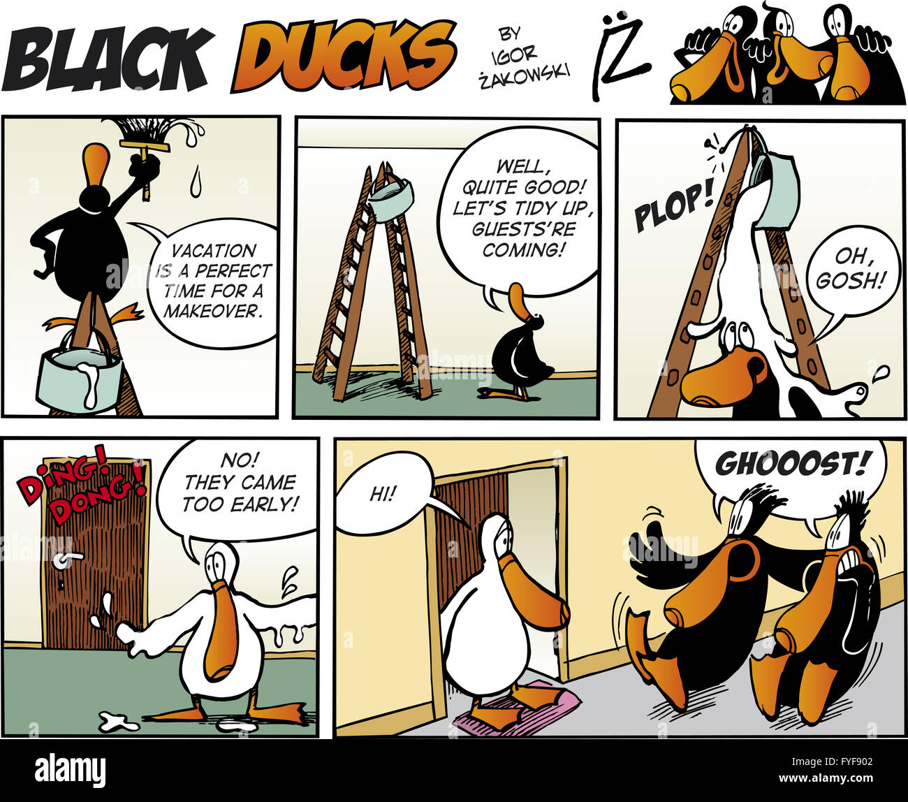 Black Ducks Comics episode 73 Stock Photo Alamy