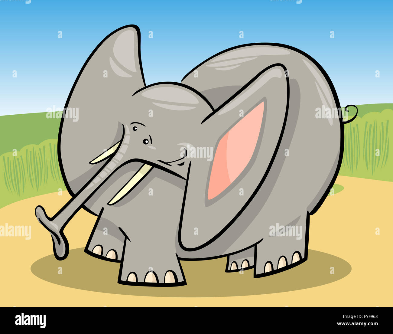 Elephant Cartoon High Resolution Stock Photography and Images - Alamy