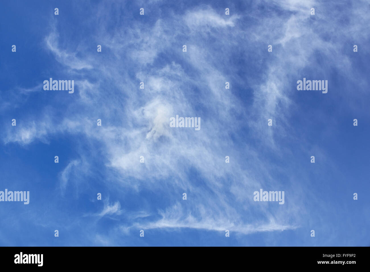 Abstract oblong clouds Stock Photo