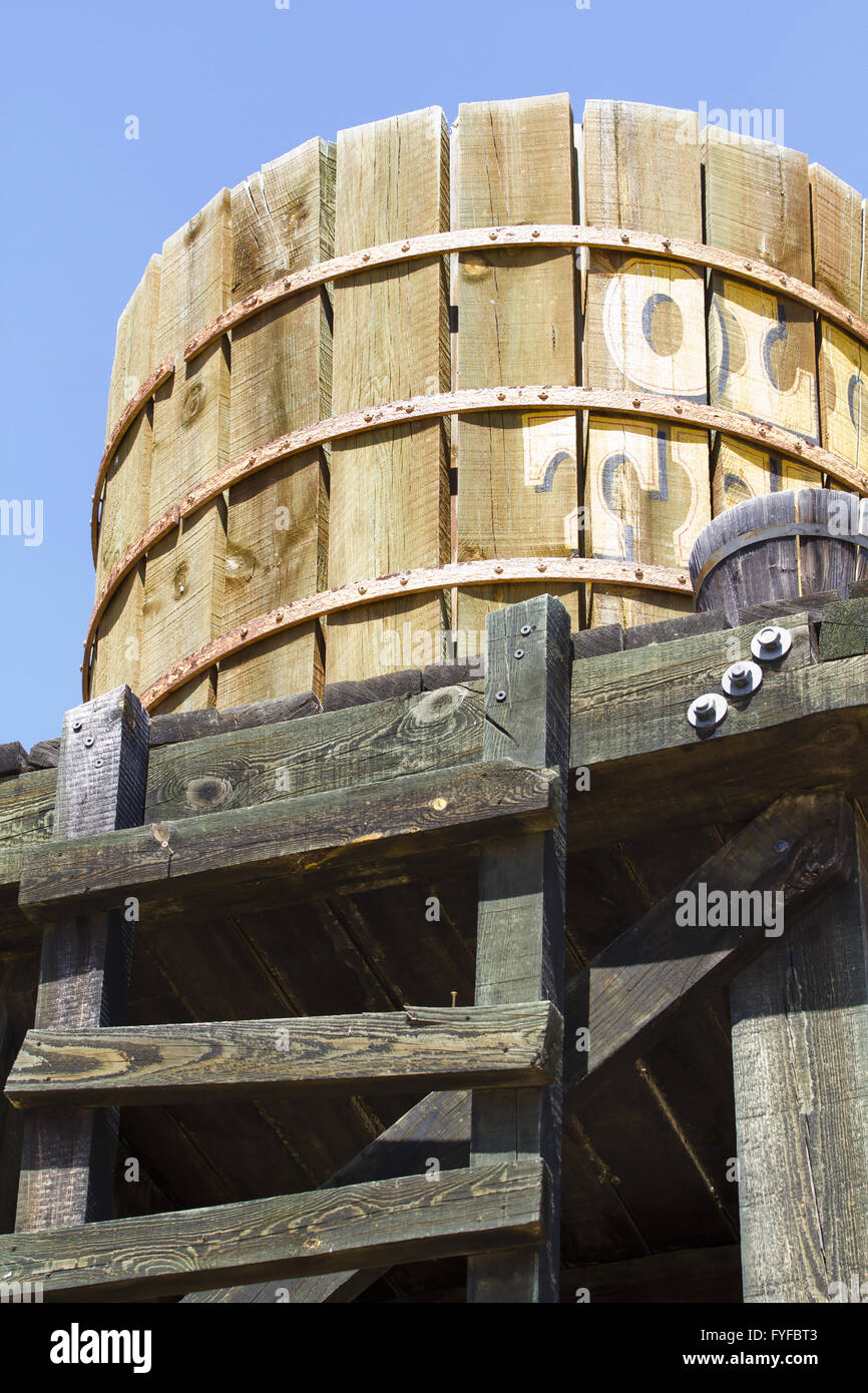far west water tank Stock Photo Alamy