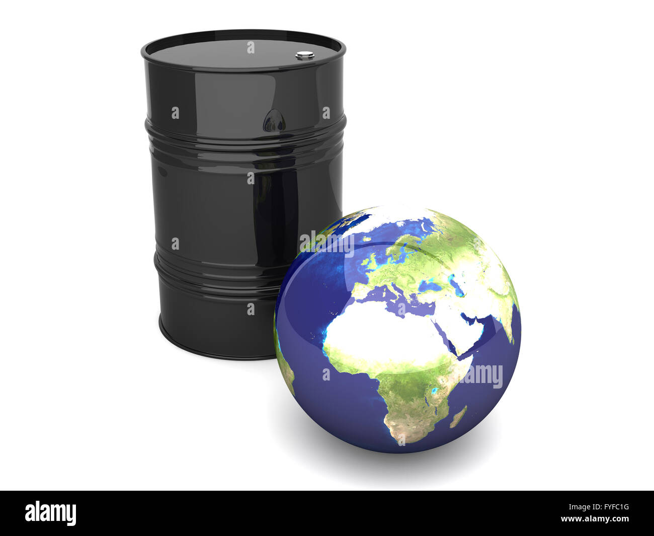 Oil World - Europe Stock Photo