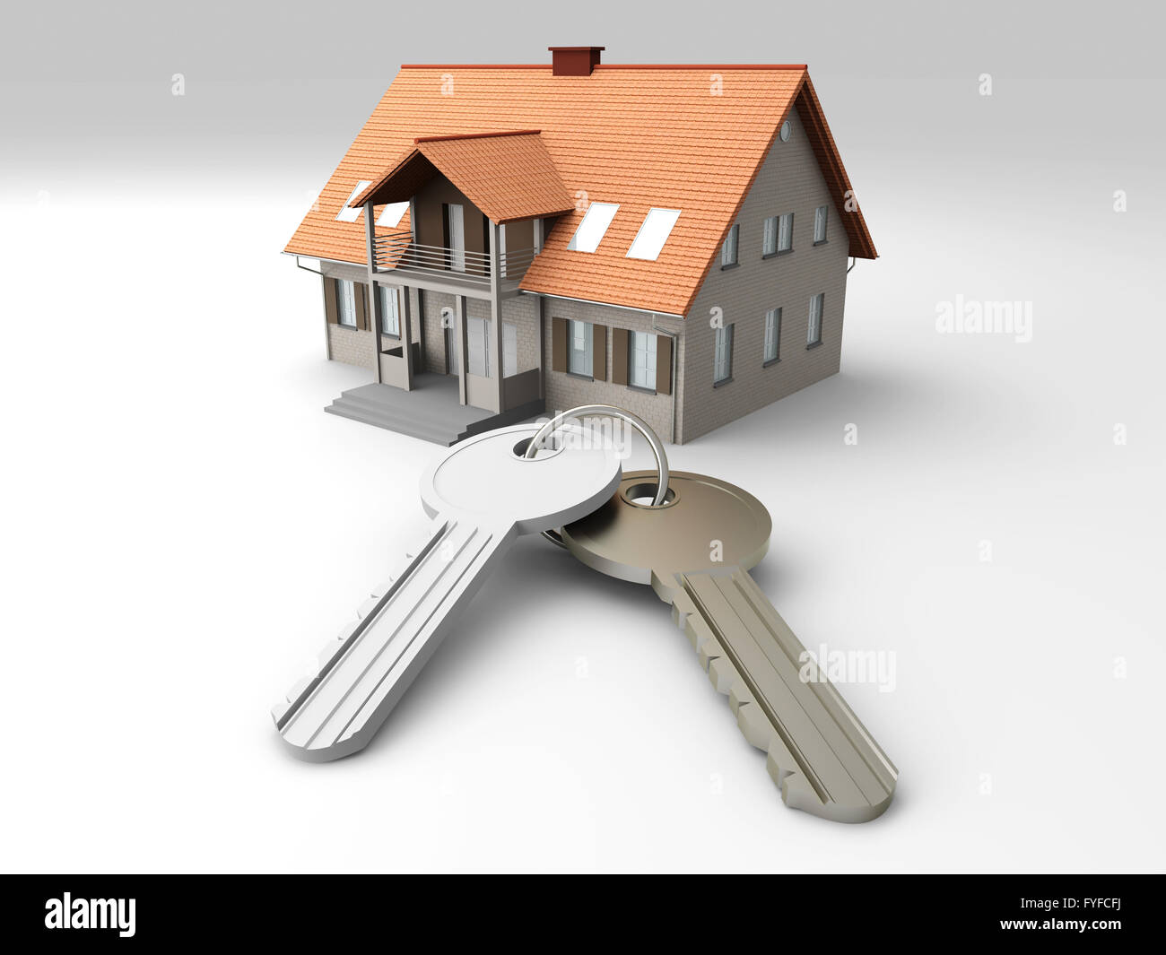 House and Keys Stock Photo - Alamy