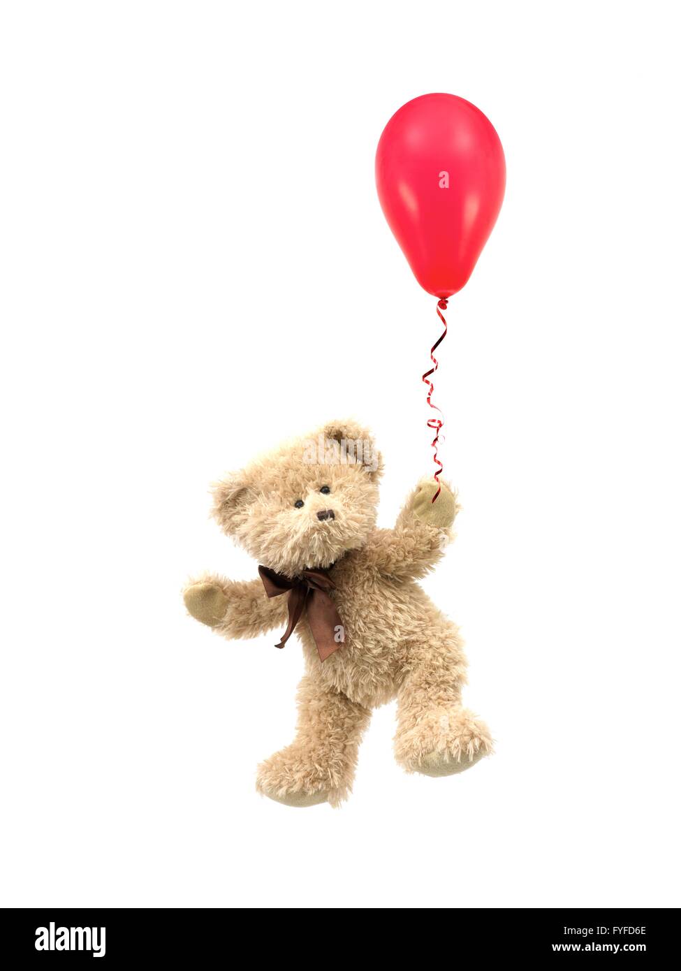 A teddy bear isolated against a white background Stock Photo - Alamy
