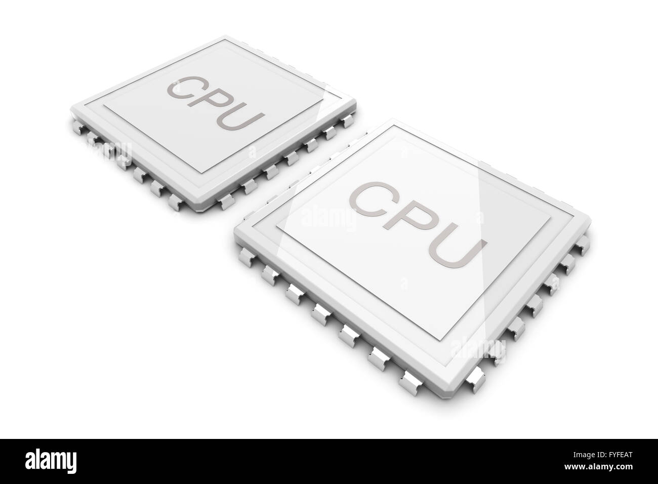 Dual core CPU Stock Photo - Alamy