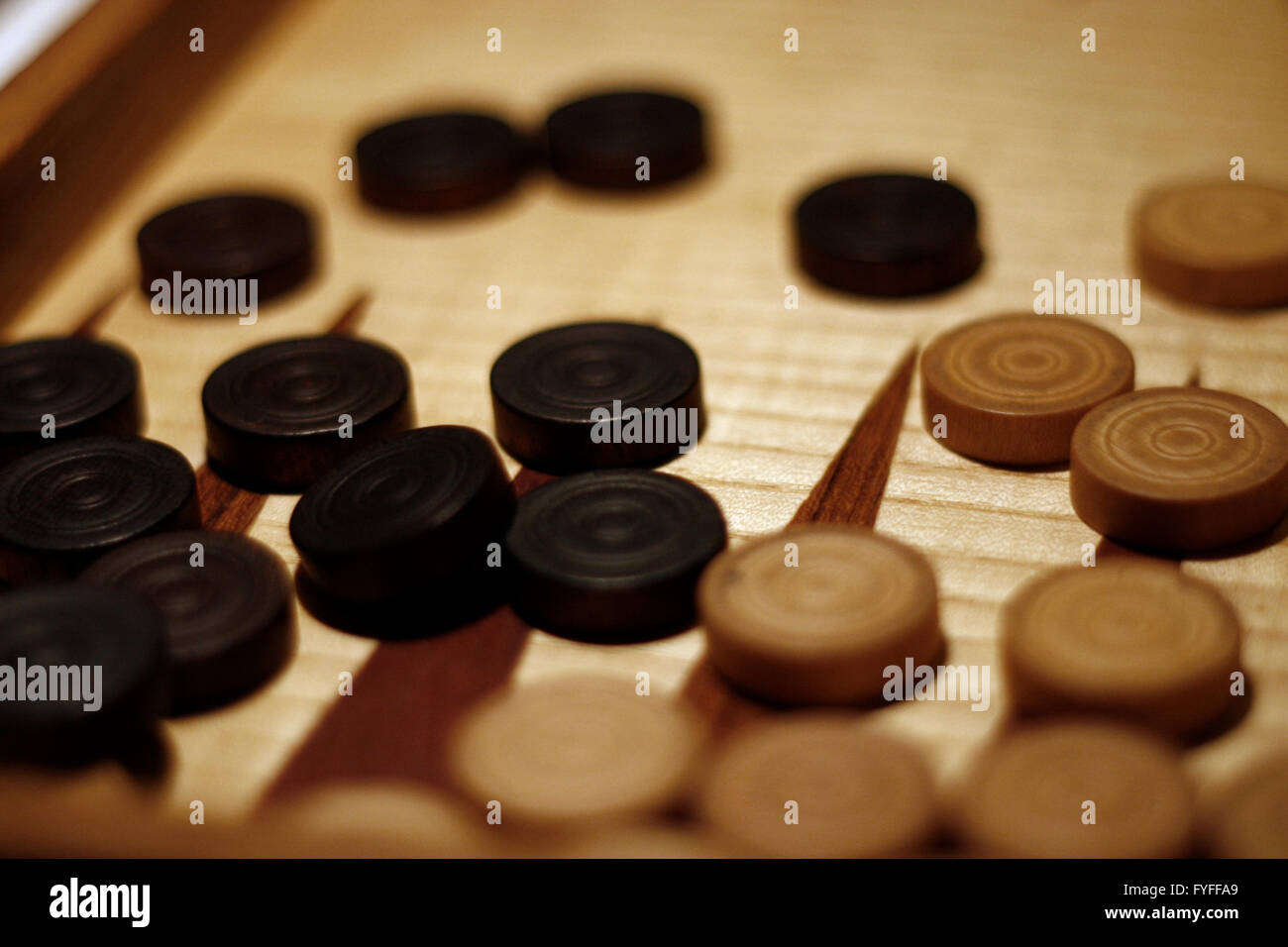 Symbolbild: Backgammon. Stock Photo