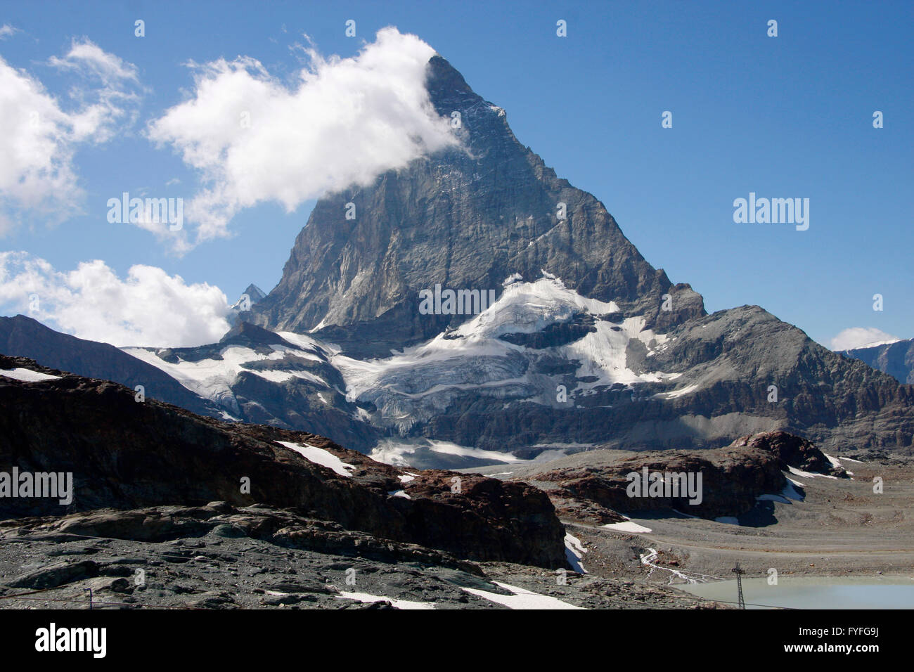 Matterhorn, Kanton Wallis, Schweiz/ Switzerland . Stock Photo
