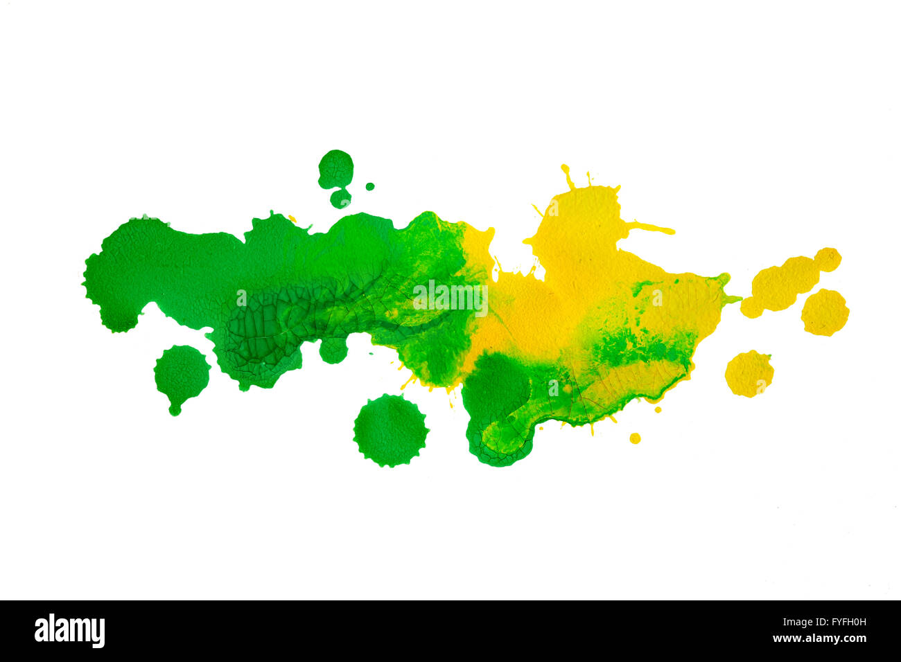 colorful ink blot Stock Photo