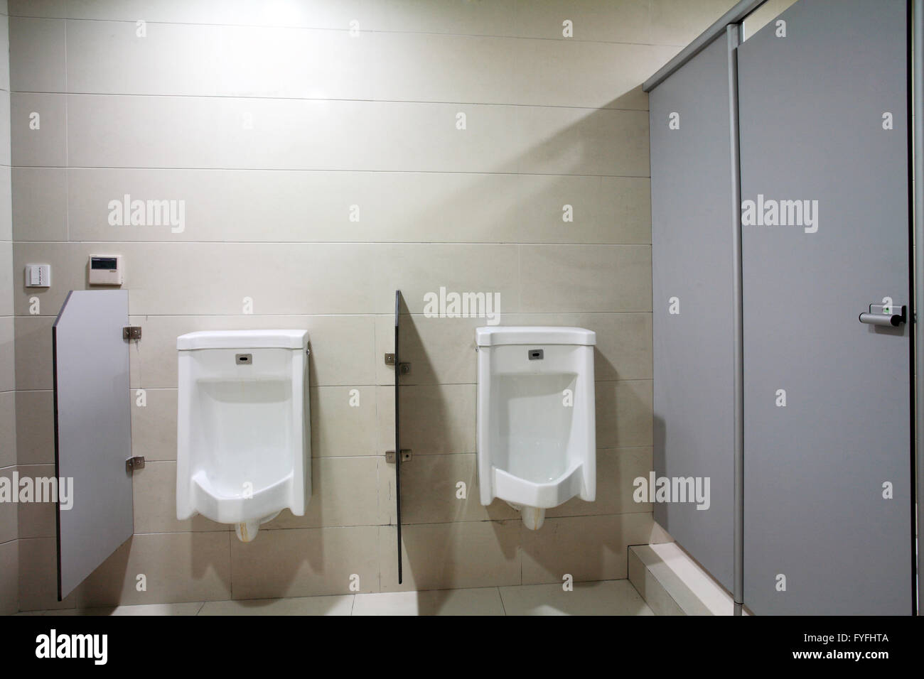 Public toilets, men's urinal Stock Photo Alamy