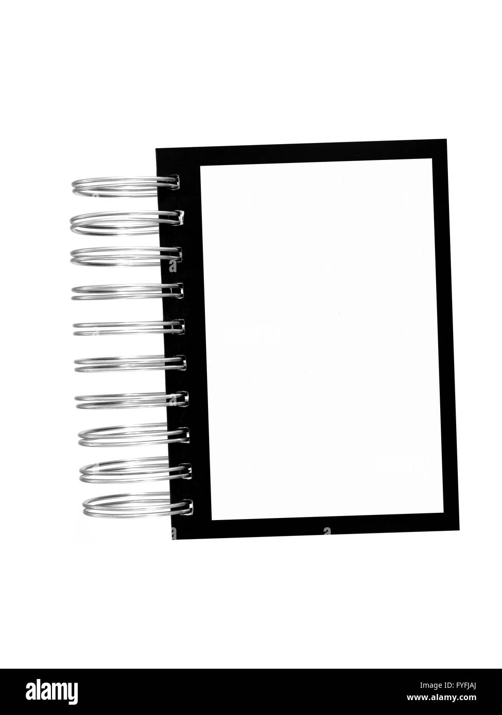 A notepad isolated against a white background Stock Photo