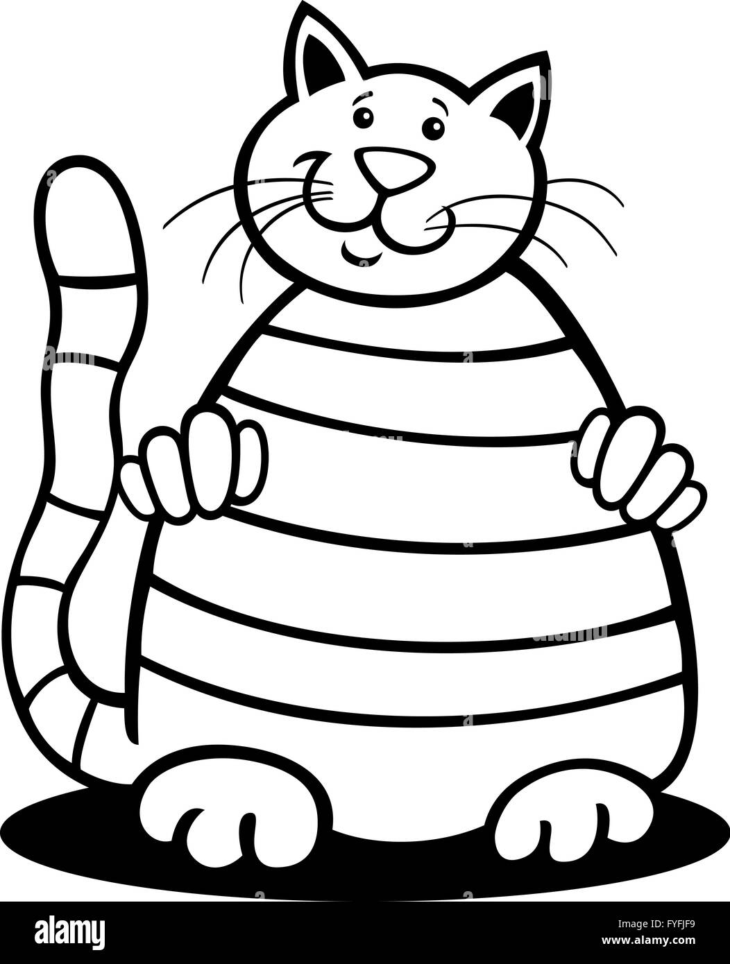 tabby cat for coloring Stock Photo Alamy