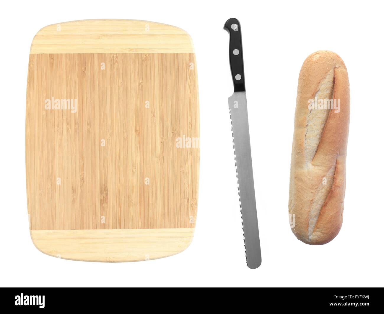 A loaf of bread isolated against a white background Stock Photo - Alamy