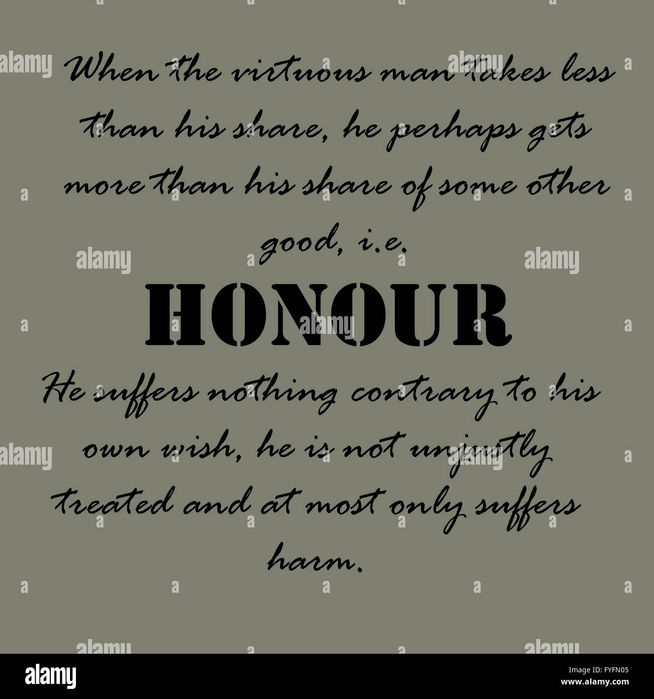 Aristotle Quotes. When the virtuous man Stock Vector Image & Art Alamy