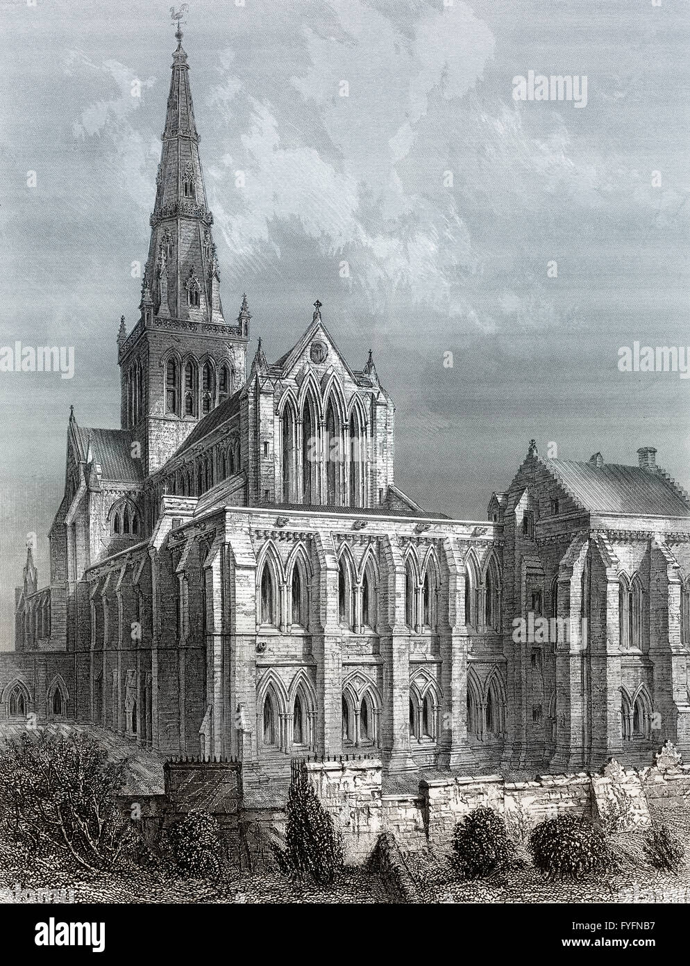 Glasgow Cathedral, or High Kirk of Glasgow or St Kentigern's or St Mungo's Cathedral, Glasgow, Scotland Stock Photo