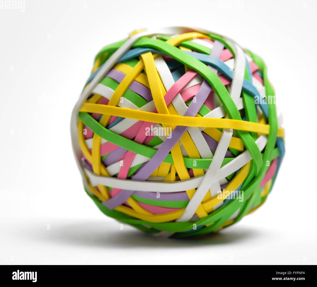 Rubber band ball Stock Photo