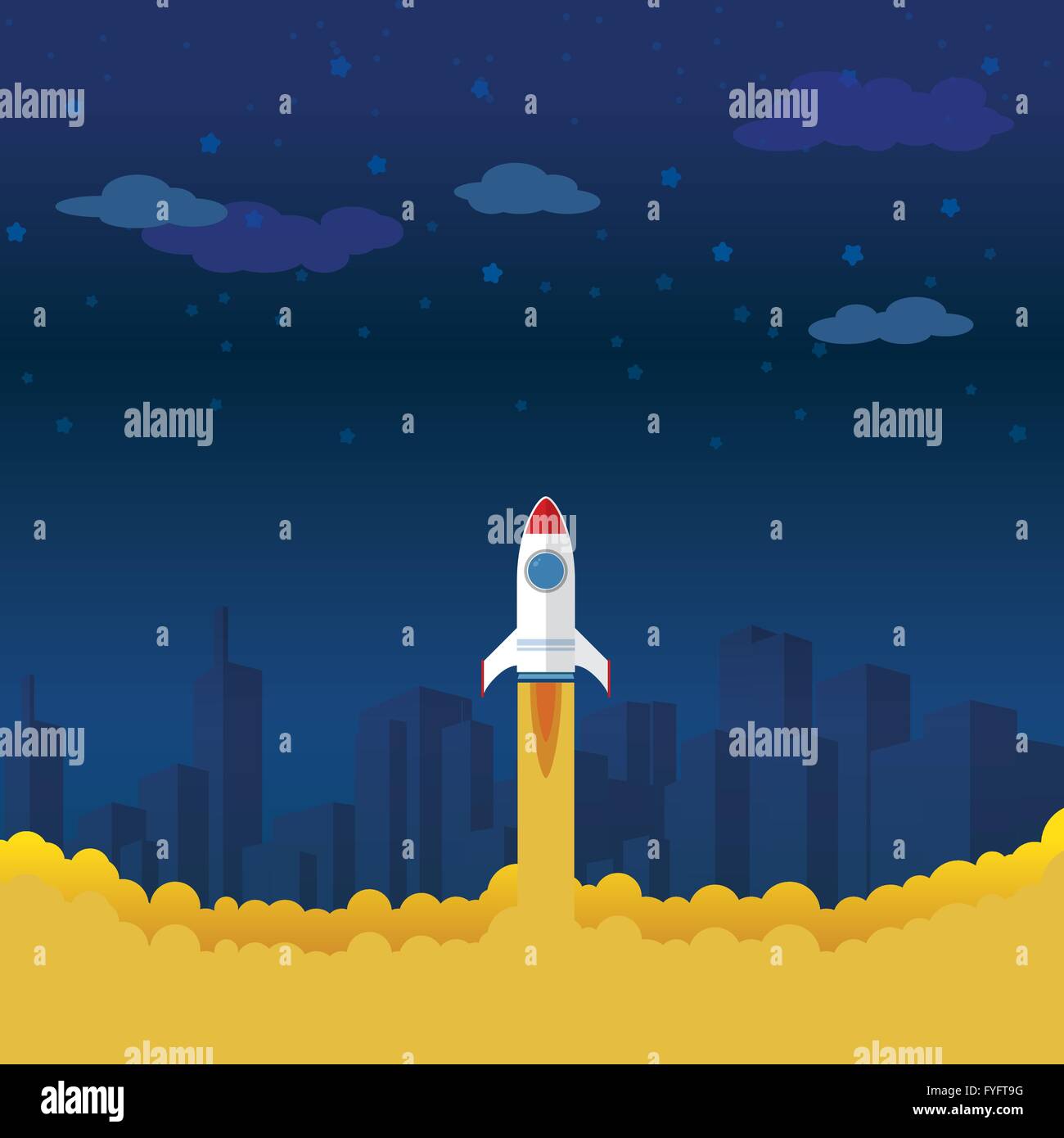 Launching rocket clipart hi-res stock photography and images - Alamy