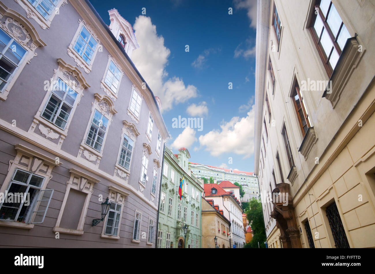 Prague. Old, charming buildings Stock Photo