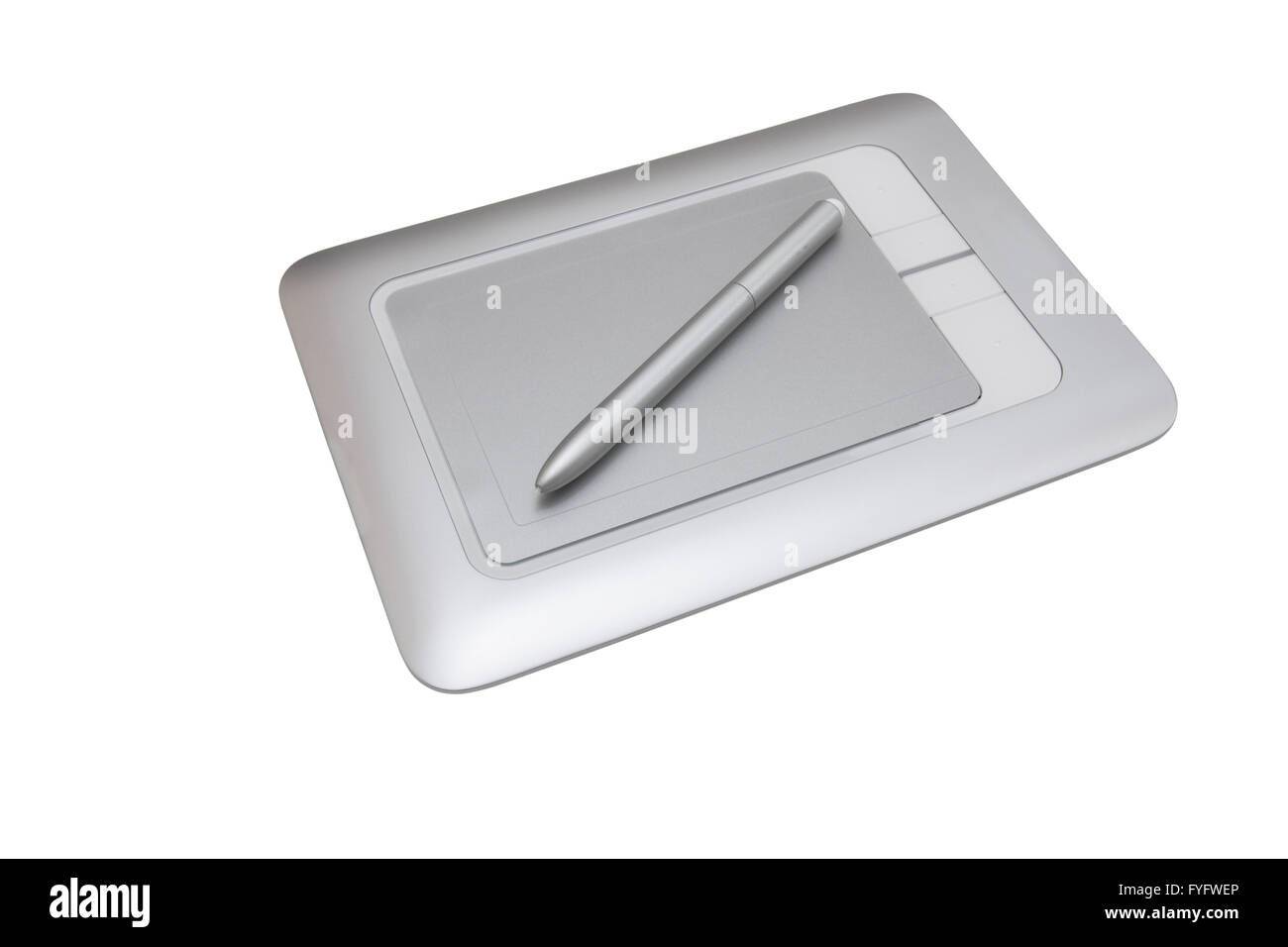 Electronic drawing pen tablet isolated on white background Stock Photo Alamy