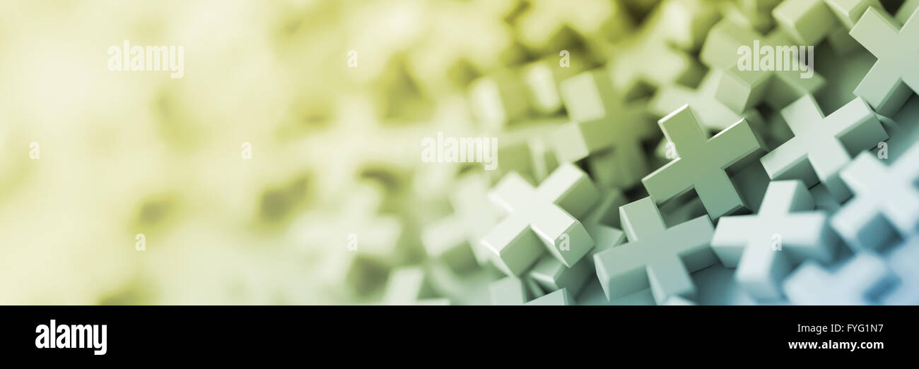 Colored plus symbols digital background, 3d rendering Stock Photo - Alamy