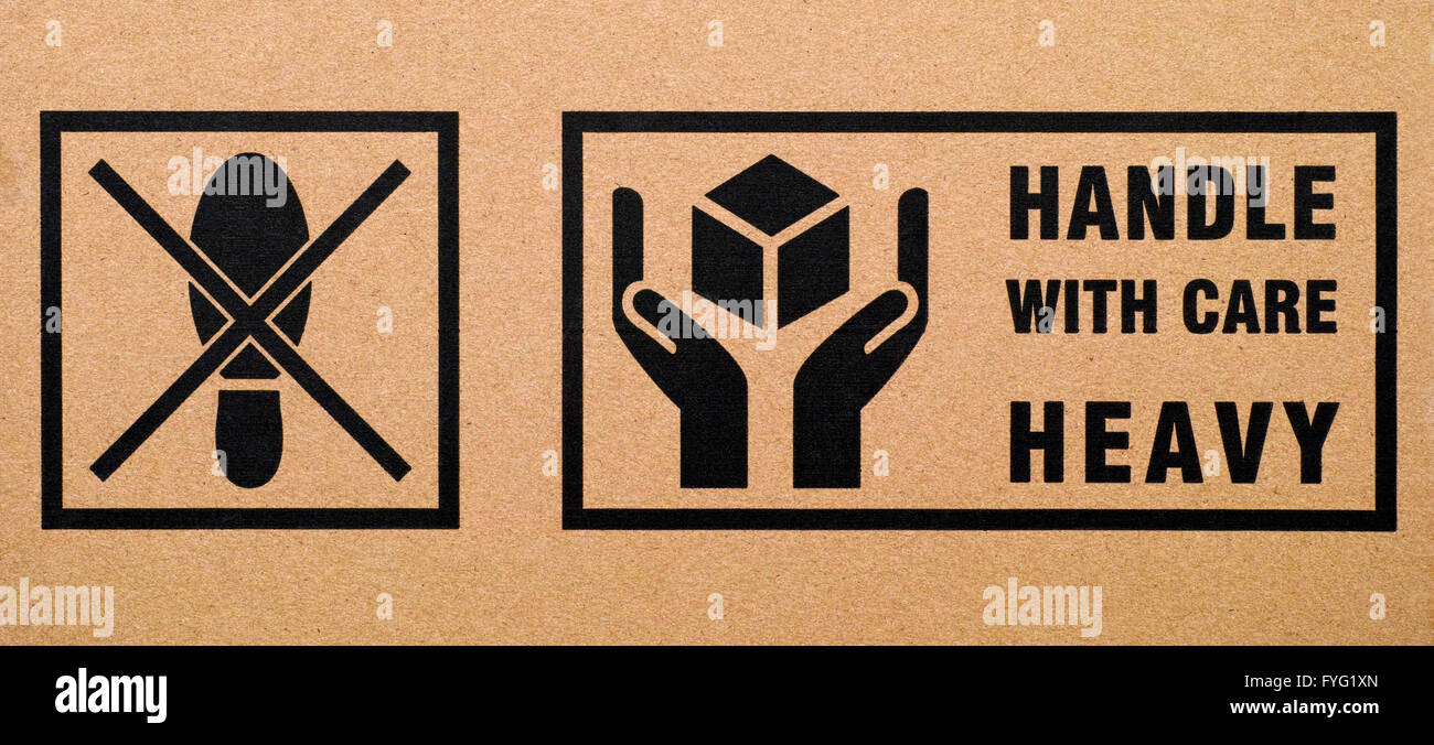 Handle With Care Symbol High Resolution Stock Photography And Images Alamy