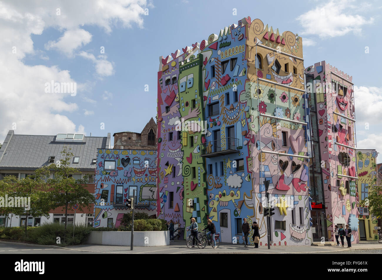 Braunschweig, Germany - August 23, 2014: The Happy Rizzi House by James Rizzi Stock Photo