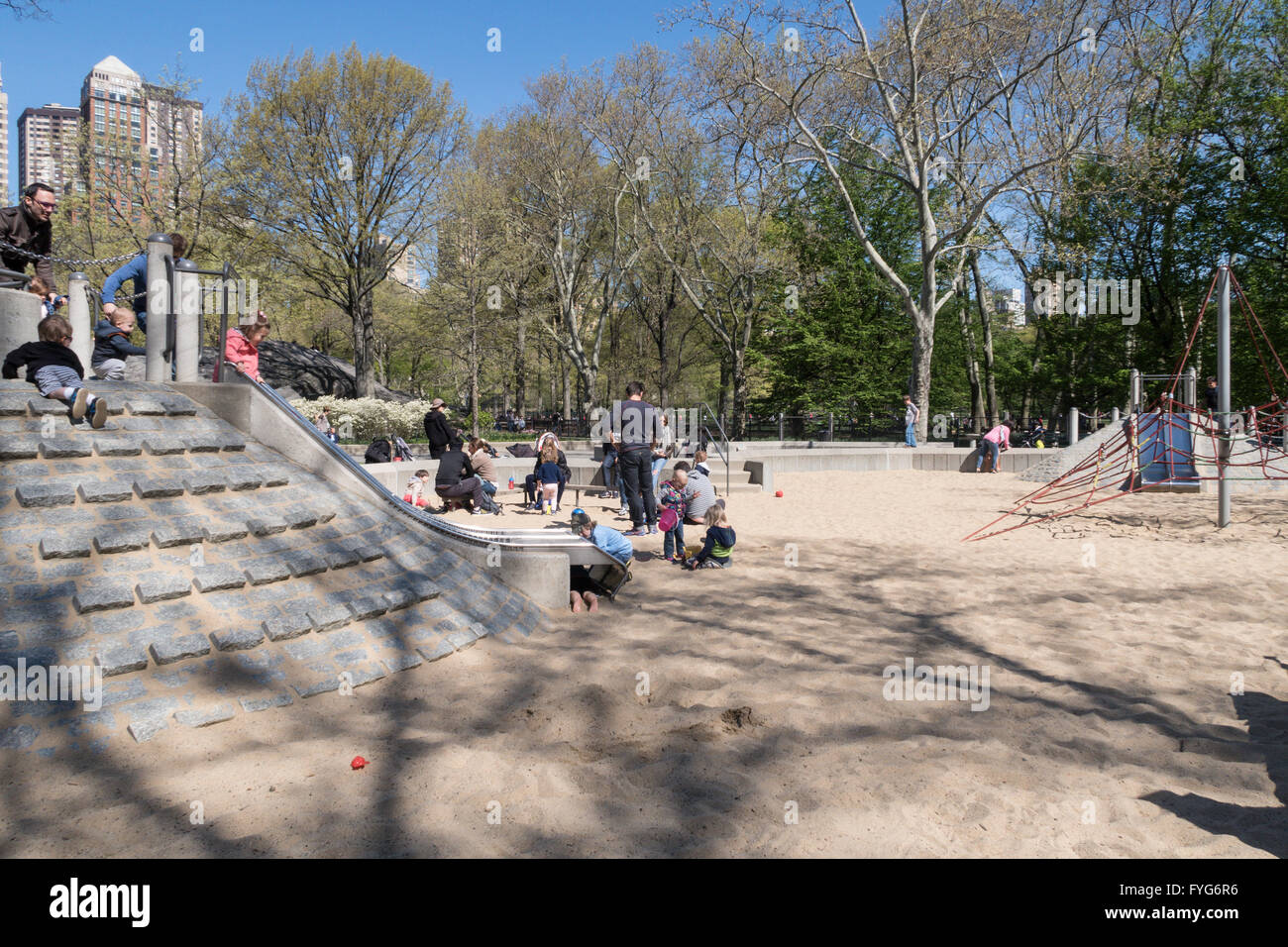 Children Playing, Heckscher Playground, Central Park, NYC Stock Photo - Alamy