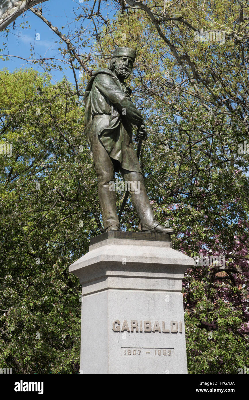 Giuseppe Garibaldi Statue, Washington Square Park in Greenwich Village
