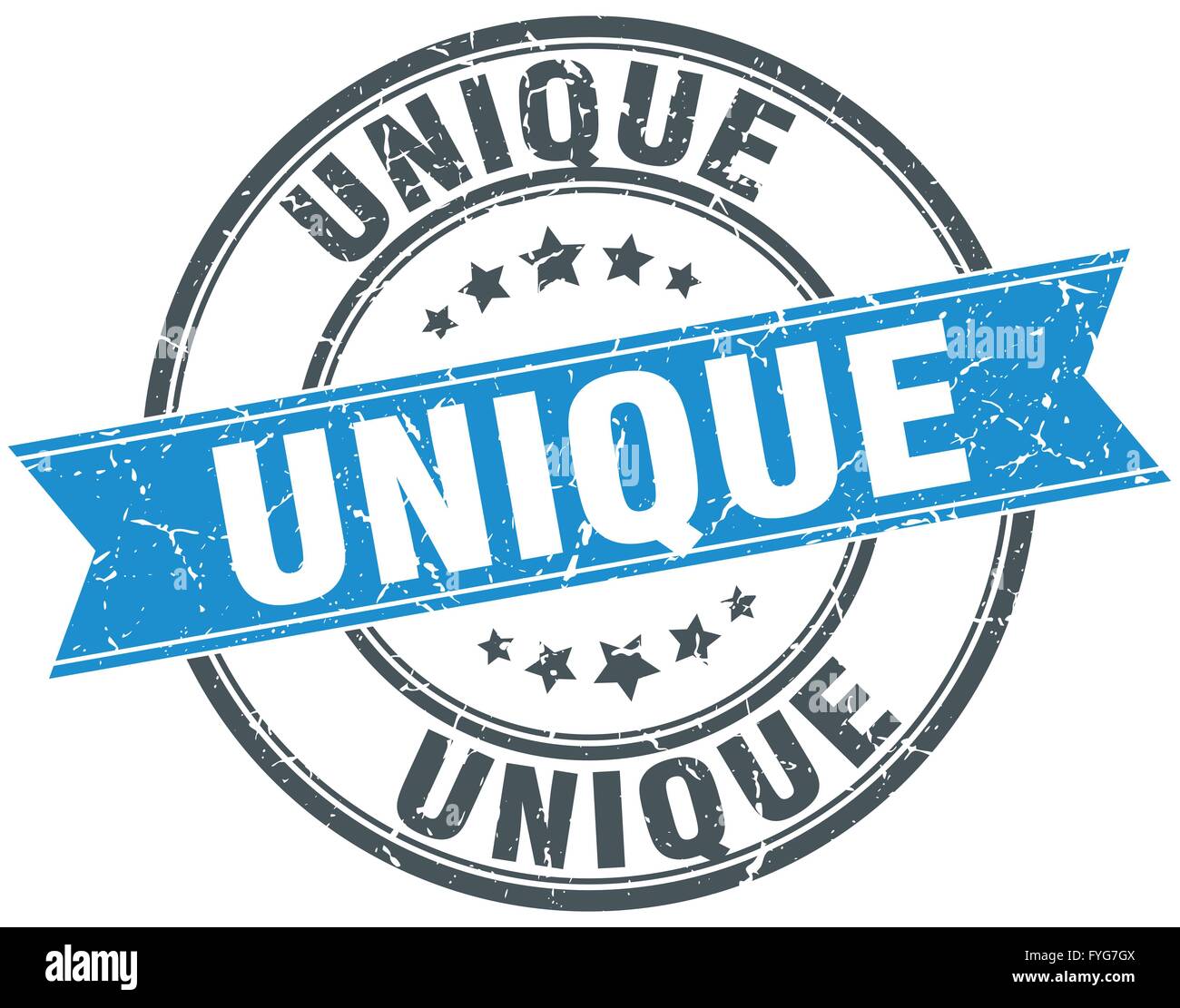 unique blue round grunge vintage ribbon stamp Stock Vector Image & Art ...