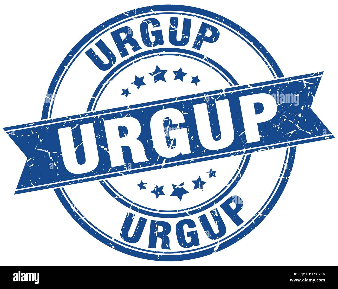 Urgup blue round grunge vintage ribbon stamp Stock Vector Image & Art ...