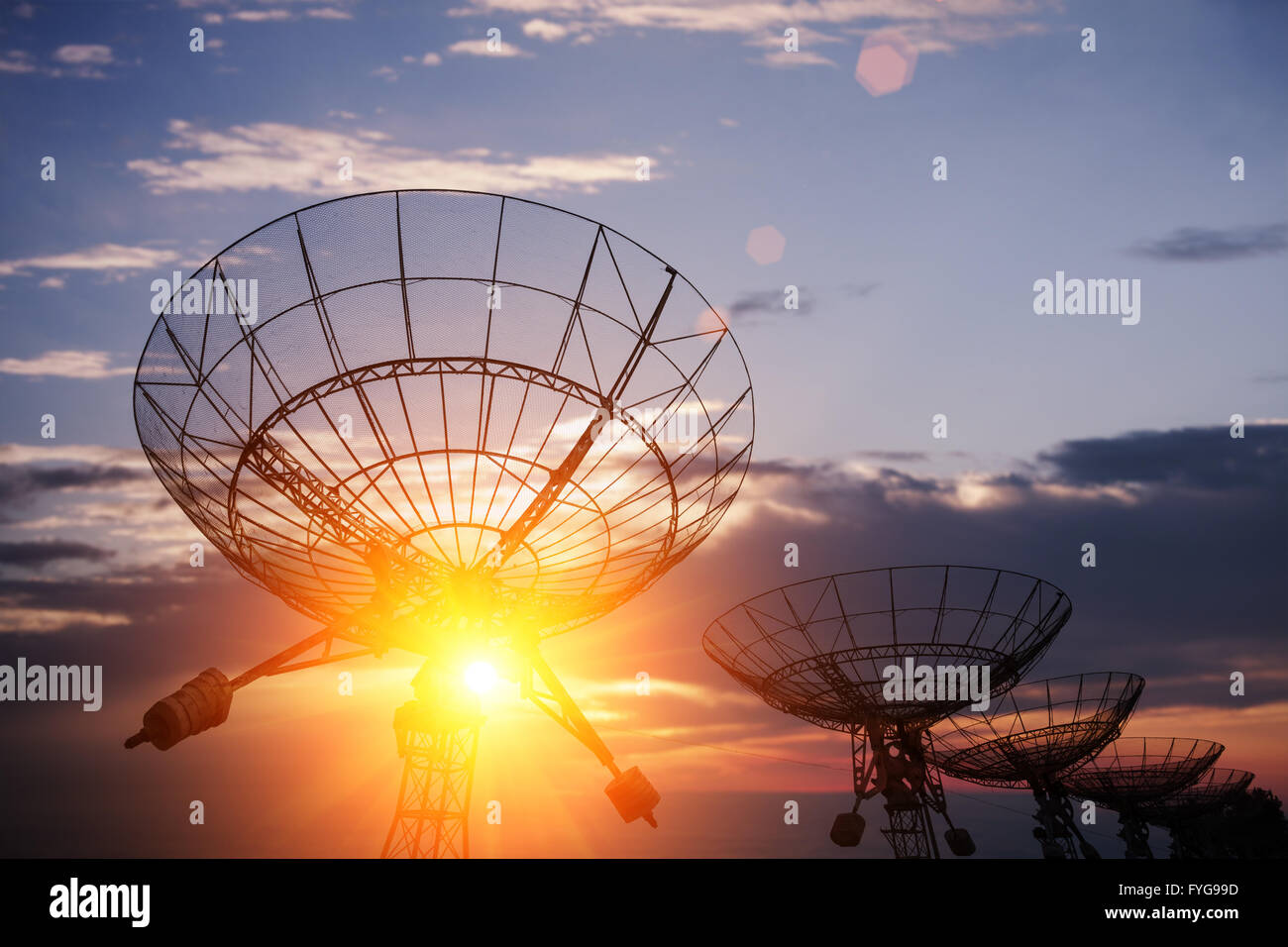Satellite dishes transmit television signal hires stock photography and images Alamy