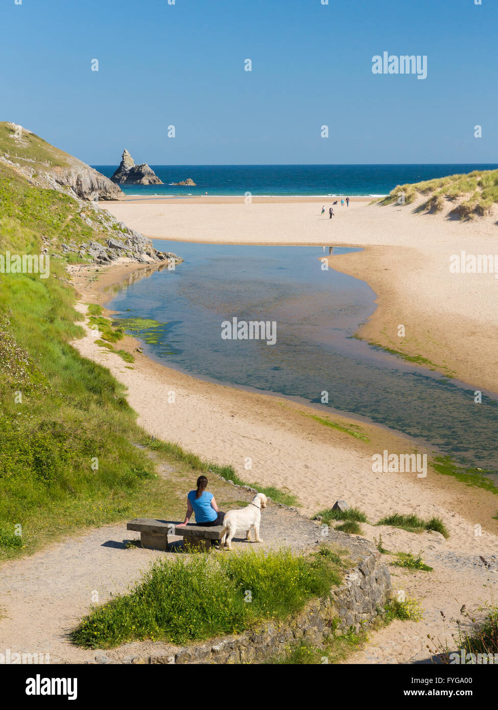 Broad Haven (south) - Pembrokeshire Stock Photo