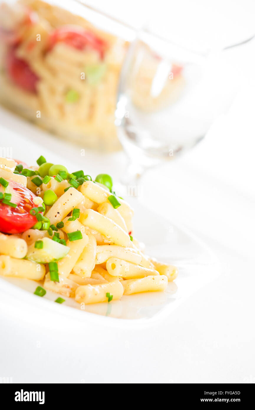 Steak and pasta Stock Photo - Alamy