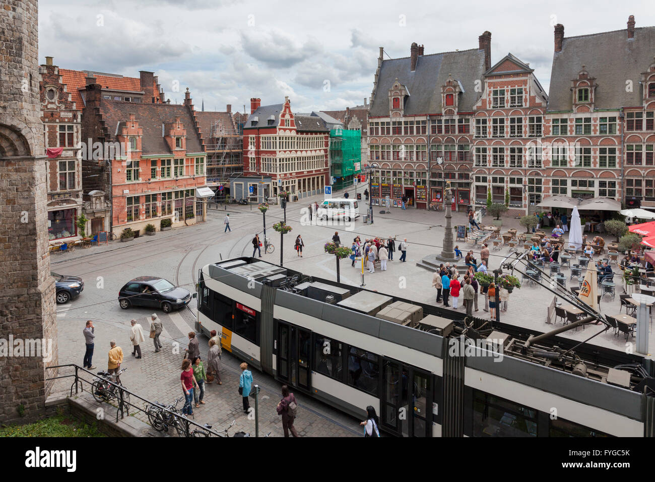 City center of Gant, Belgium Stock Photo