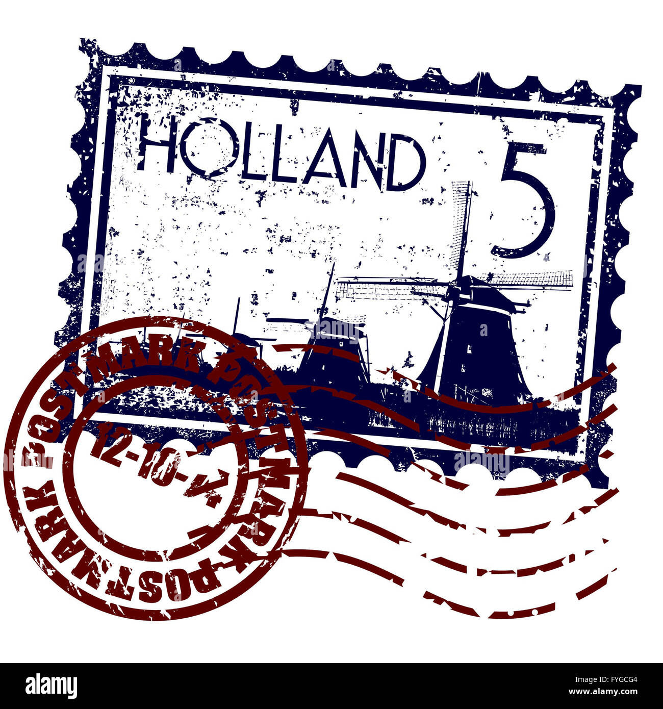 Vector illustration of single Holland icon Stock Photo - Alamy